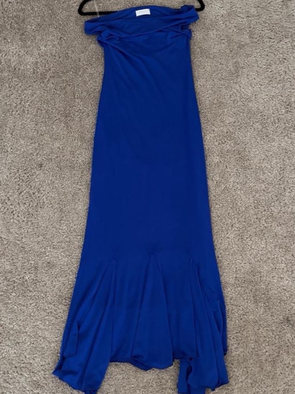 Meshki Cobalt Off-Shoulder Maxi Dress